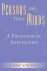 Elmer Sprague - Persons And Their Minds - A Philosophical Investigation