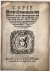 [Pamphlet, Gelderland, 1658...