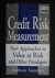Credit Risk Measurement / N...