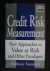 Saunders, Anthony - Credit Risk Measurement / New Approaches to Value-at-Risk and Other Paradigms