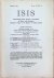 George Sarton - ISIS  International Review devoted to the History of Science and Civilization Quaterly Organ of the History of Science Society  N° 37, Vol XII (1)  February 1929