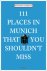 111 Places in Munich that y...