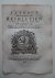  - Extract Uit het Register van de Resolutien der Heeren Staaten van Zeeland. Den 1 September 1755. Opligtinge van de belastinge op de door deeze Provintie transitoir passeerende Carotten, voor twaalf Maanden.