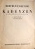 Beethoven, Ludwig van: - Kadenzen zu den Klavier-Konzerten. Cadenzas to the Piano-Concertos. Ferruccio Busoni