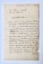 [Manuscript 1842] Brief van...