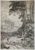 Albert Meyering (1645-1714) - [Antique print, etching/ets] Italian landscape by the water, published 1650-1700.