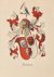  - [Heraldic coat of arms] Coloured coat of arms of the Browne family, family crest, 1 p.