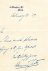 YATES, Edmund - Autograph Letter Signed, dated 'February 21. '59'. To A. Shirreffs Esq.