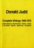 Donald Judd: Complete Writi...