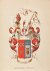 - [Heraldic coat of arms] Coloured coat of arms of the van Breugel Douglas family, family crest, 1 p.