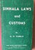 Sinhala laws and customs