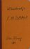 Smalt, F.h. - Sipke Huismans. - Wasboekje.