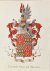  - [Heraldic coat of arms] Coloured coat of arms of the Clifford Kocq van Breugel family, family crest, 1 p.