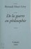 De la guerre en philosophie