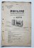 - Philips service documentatie - voor het ontvangtoestel 627B - voor batterijvoeding