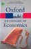 Black, John  Nigar Hashimzade  Gareth Myles - A Dictionary of Economics