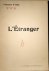 D`Indy, Vincent: - L`Etranger. Action musicale en deux actes. Partition pour chant et piano réduite par l`auteur