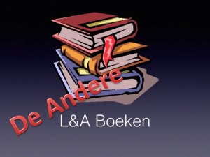 Logo De Andere L&A Boeken